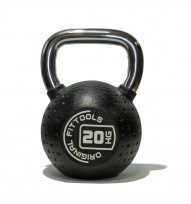 Гиря с хромированной ручкой полиуретановая ORIGINAL FITTOOLS FT-KB-CPU-20 20 кг