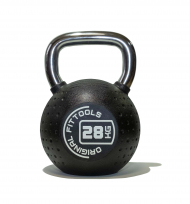 Гиря с хромированной ручкой полиуретановая ORIGINAL FITTOOLS FT-KB-CPU-28 28 кг