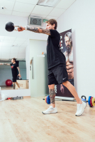 Гиря с хромированной ручкой полиуретановая ORIGINAL FITTOOLS FT-KB-CPU-6 6 кг