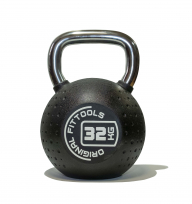 Гиря с хромированной ручкой полиуретановая ORIGINAL FITTOOLS FT-KB-CPU-32 32 кг
