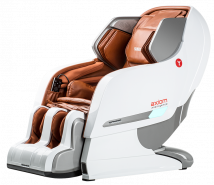 Массажное кресло YAMAGUCHI Axiom YA-6000 (бело-коричневое)