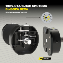 Гантели наборные MX SELECT Evo MX55 (рифленая стальная рукоять)