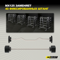 Наборная штанга (комплект 2 штанг) MX SELECT Evo MX125