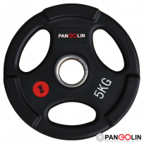 Чёрные обрезиненные олимпийские диски Quantum Fitness QWP01 (Pangolin Fitness WP074B) 5 кг