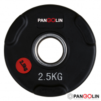 Чёрные обрезиненные олимпийские диски Quantum Fitness QWP01 (Pangolin Fitness WP074B) 2.5 кг