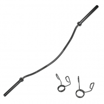 Гриф олимпийский изогнутый с замками BRONZE GYM BGBRB25B