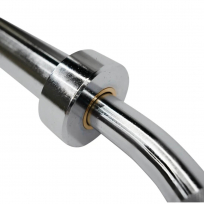 Гриф олимпийский изогнутый с замками BRONZE GYM BGBRB25B