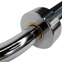 Гриф олимпийский изогнутый с замками BRONZE GYM BGBRB25B