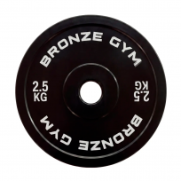 Диск калиброванный для пауэрлифтинга черный BRONZE GYM BGPLCL025 (2,5 кг)