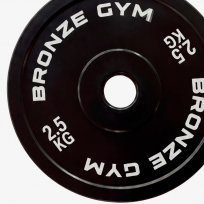 Диск калиброванный для пауэрлифтинга черный BRONZE GYM BGPLCL025 (2,5 кг)
