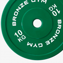 Диск калиброванный для пауэрлифтинга зеленый BRONZE GYM BGPLCL100 (10 кг)