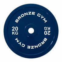 Диск калиброванный для пауэрлифтинга синий BRONZE GYM BGPLCL200 (20 кг)