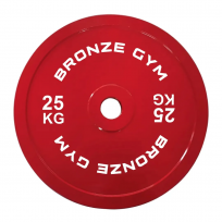 Диск калиброванный для пауэрлифтинга красный BRONZE GYM BGPLCL250 (25 кг)