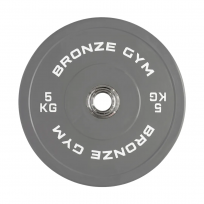Диск олимпийский тяжелоатлетический серый BRONZE GYM BGPLWL050 (5 кг)