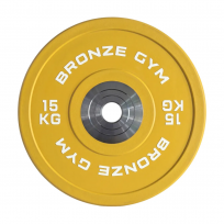Диск олимпийский тяжелоатлетический желтый BRONZE GYM BGPLWL150 (15 кг)