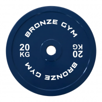 Диск олимпийский тяжелоатлетический синий BRONZE GYM BGPLWL200 (20 кг)