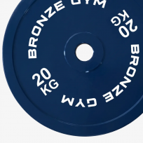 Диск олимпийский тяжелоатлетический синий BRONZE GYM BGPLWL200 (20 кг)