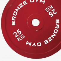 Диск олимпийский тяжелоатлетический красный BRONZE GYM BGPLWL250 (25 кг)