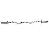 Гриф слабоизогнутый хромированный нагрузка 300 LBS OKPRO