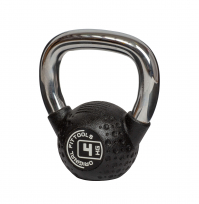 Гиря с хромированной ручкой полиуретановая ORIGINAL FITTOOLS FT-KB-CPU-4 4 кг