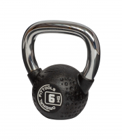 Гиря с хромированной ручкой полиуретановая ORIGINAL FITTOOLS FT-KB-CPU-6 6 кг