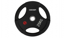 Диск олимпийский обрезиненный 3-х хватовый HASTTINGS Digger HD51C1C-25 (25 кг)