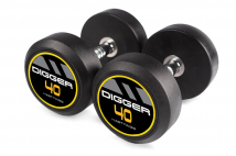 Комплект обрезиненных гантелей HASTTINGS Digger HD51D2A-40-50 (5 пар от 40 до 50 кг)