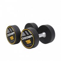 Комплект полиуретановых гантелей HASTTINGS Digger HD51D4C-12,5-35 (10 пар от 12,5 до 35 кг)