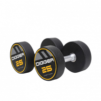 Комплект полиуретановых гантелей HASTTINGS Digger HD51D4C-12,5-35 (10 пар от 12,5 до 35 кг)
