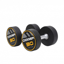 Комплект полиуретановых гантелей HASTTINGS Digger HD51D4C-12,5-35 (10 пар от 12,5 до 35 кг)