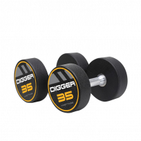 Комплект полиуретановых гантелей HASTTINGS Digger HD51D4C-12,5-35 (10 пар от 12,5 до 35 кг)