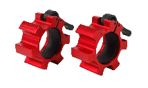 Замок алюминиевый красный для олимпийского грифа HASTTINGS Digger HD61D3-R (пара)