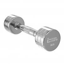 Гантельный ряд хромированный IRON CORE Standard IC1025 1-10 (10 пар 1-10 кг)