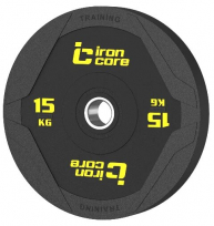 Диск бамперный тренировочный IRON CORE Standard IC2006-10-15kg (15 кг)