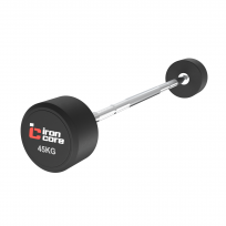 Набор прямых фиксированных обрезиненных штанг IRON CORE Standard IC3009G-35-55 (5 штук 35 - 55 кг)