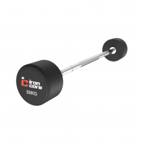 Набор прямых фиксированных обрезиненных штанг IRON CORE Standard IC3009G-35-55 (5 штук 35 - 55 кг)