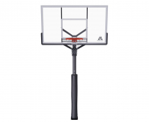 Усиленная баскетбольная стационарная стойка DFC ING72G / закаленное стекло
