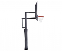 Усиленная баскетбольная стационарная стойка DFC ING72G / закаленное стекло