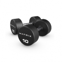 Обрезиненные гантели MATRIX MAC-10RUB-DB-RS 10 кг (пара)