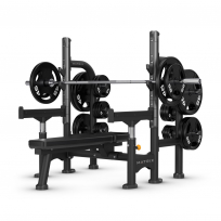 Олимпийская горизонтальная скамья со страховочными ограничителями MATRIX Magnum MG-A78S