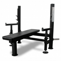 Скамья для жима лёжа со страховочными упорами BRONZE GYM PARTNER ML-902