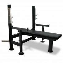 Скамья для жима лёжа со страховочными упорами BRONZE GYM PARTNER ML-902