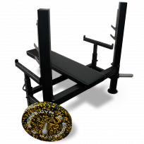 Скамья для жима лёжа со страховочными упорами BRONZE GYM PARTNER ML-902