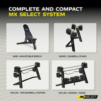 Гантели наборные MX SELECT Evo Dumbbells MX70-100 (рифленая стальная рукоять)