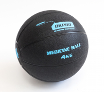 Мяч медицинский обрезиненный OKPRO 4 кг