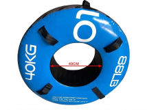 Шина для многофункционального тренинга, 40 кг, синяя OKPRO