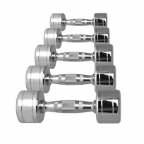 Гантели хромированные QUANTUM FITNESS (PANGOLIN FITNESS) QDB02 1-10 кг