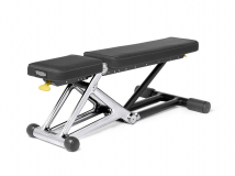 Силовая стойка со скамьей TECHNOGYM Power Personal Excellence с набором грифов, дисков и аксессуарами (алюминий)