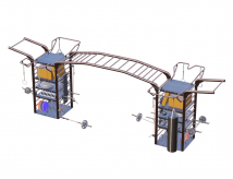 Двойная уличная мультистанция с рукоходом DESIRE FITNESS Open Air Quattro Double