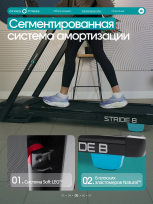 Беговая дорожка OXYGEN FITNESS Stride (черный)